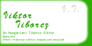 viktor tiborcz business card